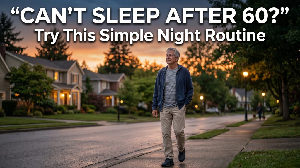 Best Night Routine for Seniors Over 60 with evening walking habit